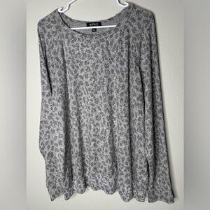 Women's Buffalo David Bitton long sleeve Leopard Print Sweater Stretchy size XL